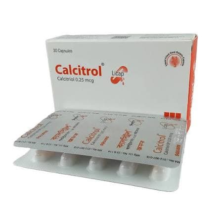 Calcitrol Capsule 0.25 mcg 10's strip
