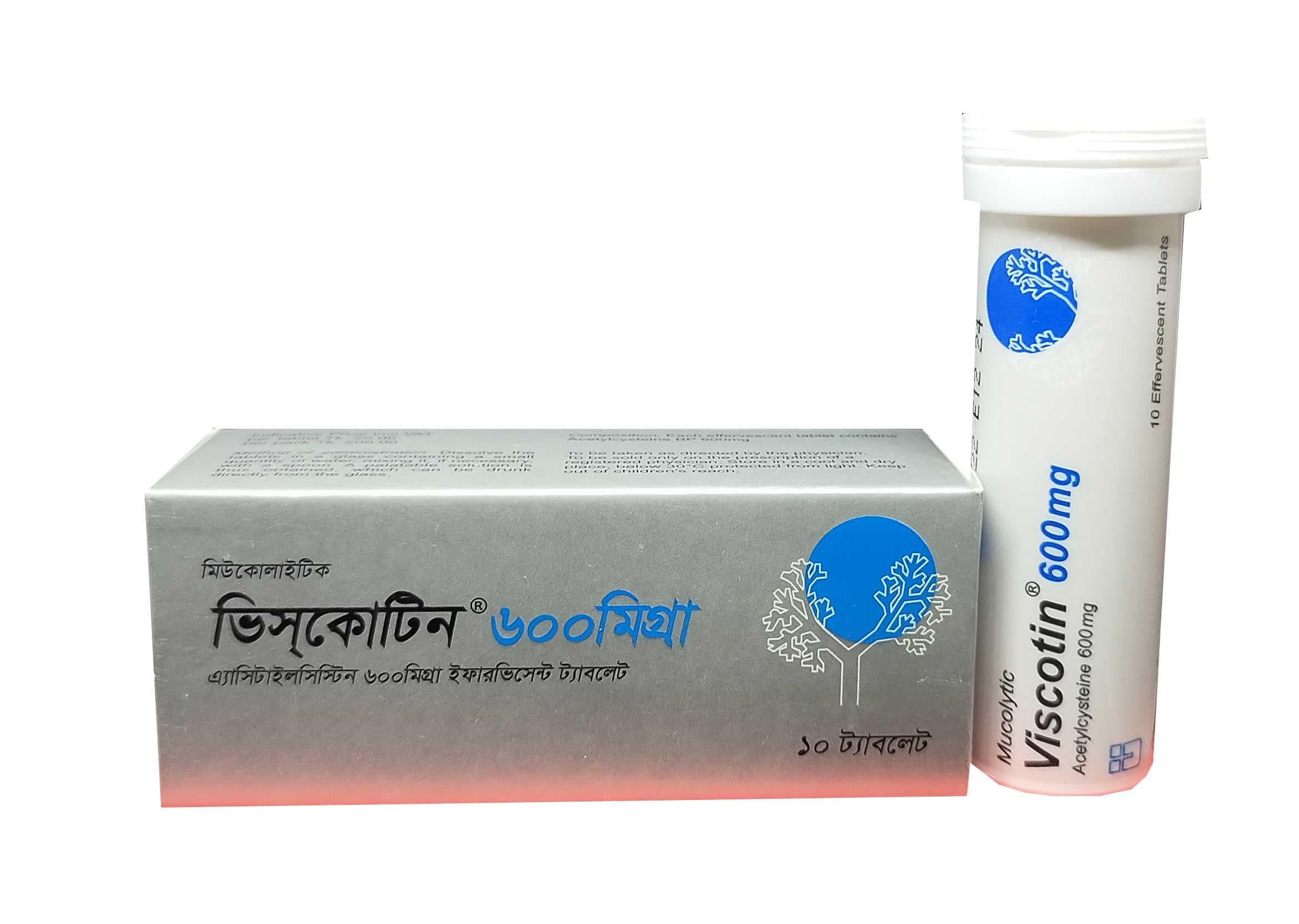 Viscotin Effervescent Tablet 600 mg 10 p