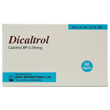 Dicaltrol Capsule 0.25 mcg 15's strip
