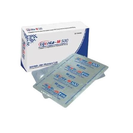 Lijenta-M Tablet 2.5 mg+500 mg 130.00
