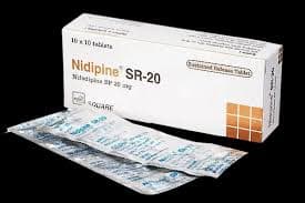Nidipine SR Tablet (Sustained Release 20 mg 10's strip