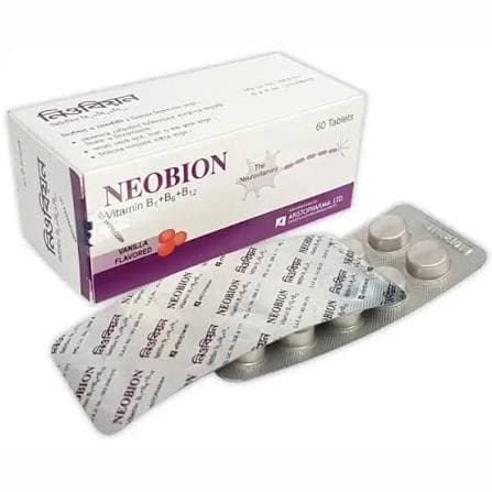 Neobion Tablet 100 mg+200 mg+200 mcg 10's strip