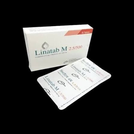 Linatab M Tablet 2.5 mg+500 mg 10's strip