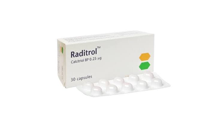 Raditrol Capsule 0.25 mcg 10's strip