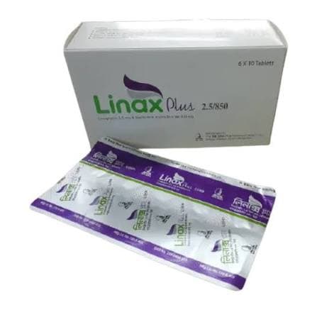 Linax Plus Tablet 2.5 mg+500 mg 10's strip
