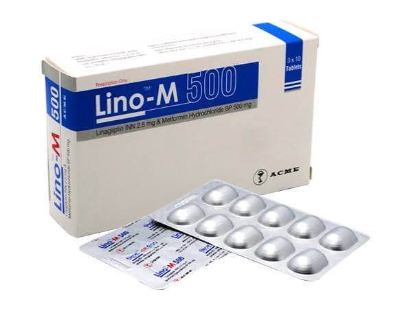 Lino-M Tablet 2.5 mg+500 mg 10's strip