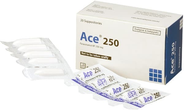 Ace Suppository 250 mg 5 pc